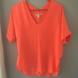 Coral blouse from Francesca's